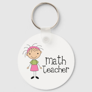 Math Teacher Keychain