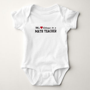 Math Teacher Love Baby Bodysuit