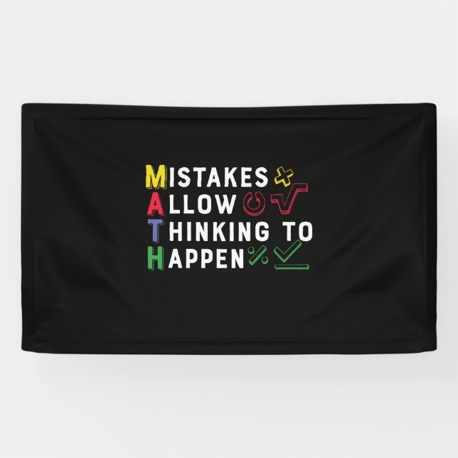 Math Teacher Math Allow Happen Banner (Horizontal)