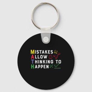 Math Teacher Math Allow Happen Keychain