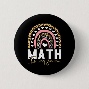 Math Teacher - Math Is My Jam 2 Inch Round Button