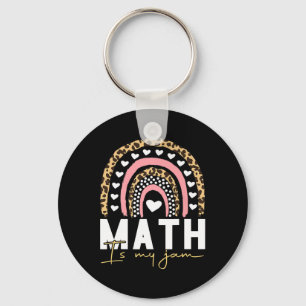 Math Teacher - Math is My Jam Back To School Keychain