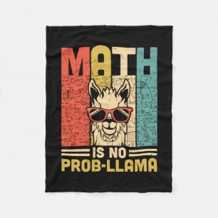 Math Teacher Math Is No Problem Fleece Blanket