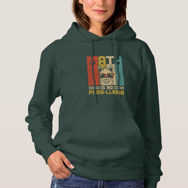 Math Teacher Math Is No Problem Hoodie (Front)