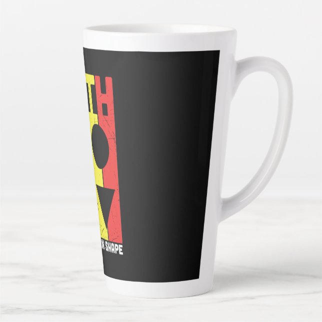 Math Teacher Math Keeps You In Shape Latte Mug (Right)