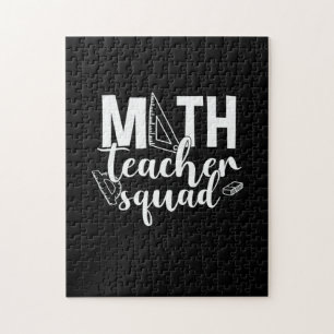 Math Teacher Math Teacher Squad Jigsaw Puzzle