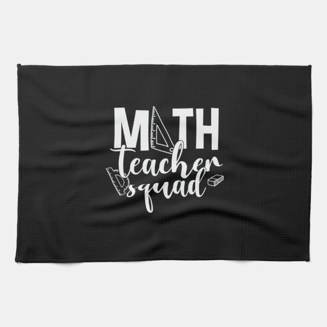 Math Teacher Math Teacher Squad Kitchen Towel (Horizontal)