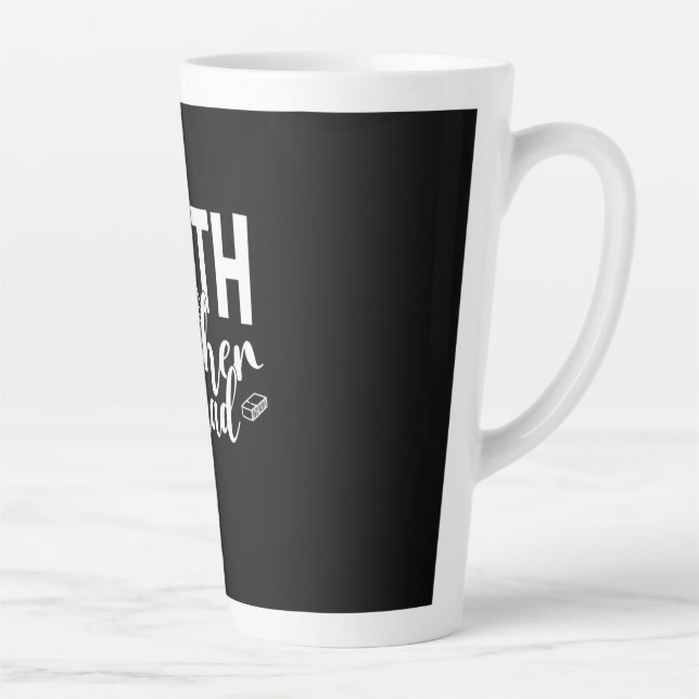 Math Teacher Math Teacher Squad Latte Mug (Right)