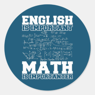 Math Teacher Math Teaching Mathematics Math Classic Round Sticker
