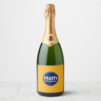 Math Teacher Math Whisperer Sparkling Wine Label