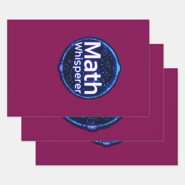 Math Teacher Math Whisperer Wrapping Paper Sheet (Set)