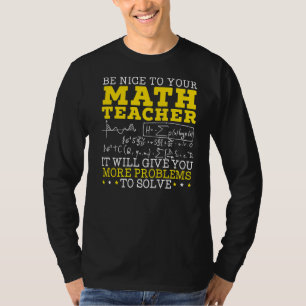 Math Teacher Mathematician Mathematics School Numb T-Shirt