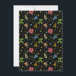 Math Teacher - Mathematics Symbols Pattern Holiday Card<br><div class="desc">Colourful math instrument tools,  symbols,  dots and star sprinkles make a simple,  minimalist pattern for math teachers. > Cute for math teacher appreciation,  data geek,  college engineer lab instructor,  computer programmer.  > Personalize it! Add custom name,  photo,  or text.</div>