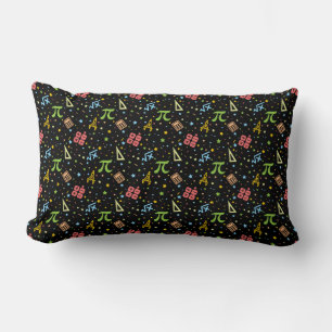 Math Teacher - Mathematics Symbols Pattern Lumbar Pillow