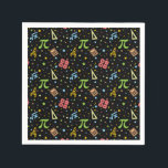Math Teacher - Mathematics Symbols Pattern Napkin<br><div class="desc">Colourful math instrument tools,  symbols,  dots and star sprinkles make a simple,  minimalist pattern for math teachers. > Cute for math teacher appreciation,  data geek,  college engineer lab instructor,  computer programmer.  > Personalize it! Add custom name,  photo,  or text.</div>