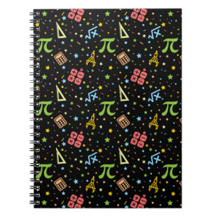Math Teacher - Mathematics Symbols Pattern Notebook