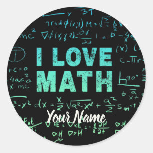 Math Teacher Or Mathematics Professor And Student Classic Round Sticker