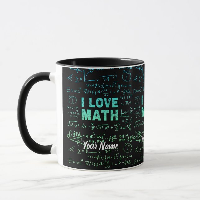 Math Teacher Or Mathematics Professor And Student Mug (Left)