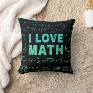 Math Teacher Or Mathematics Professor And Student Throw Pillow