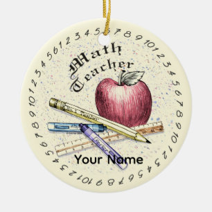 Math Teacher Ornament