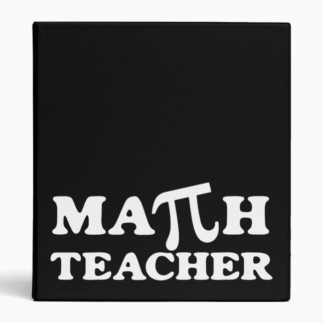 Math Teacher Pi Binder (Front)
