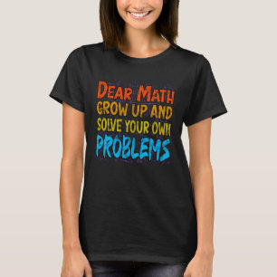 Math Teacher Pi Men Women Mathematics Equation T-Shirt