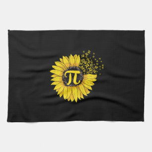 Math Teacher Pi Number Sunflower Kitchen Towel