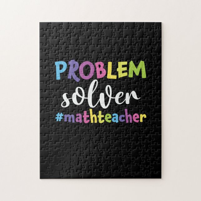 Math Teacher Problem Solver Jigsaw Puzzle (Vertical)