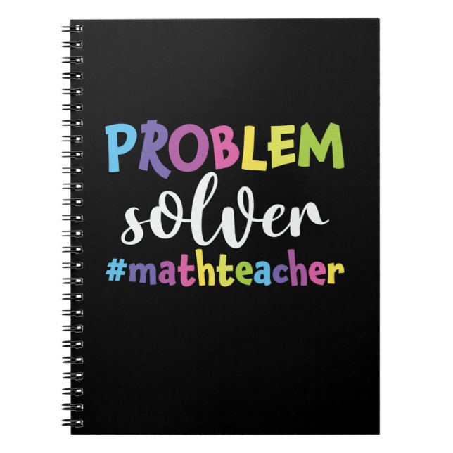 Math Teacher Problem Solver Notebook (Front)