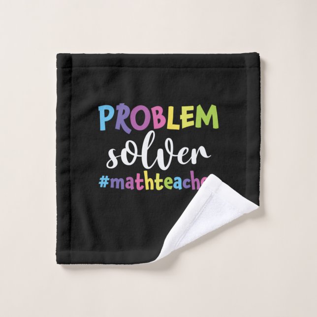 Math Teacher Problem Solver Wash Cloth (Wash Cloth)