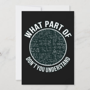 Math Teacher Sarcasm Mathematics Maths Student Thank You Card