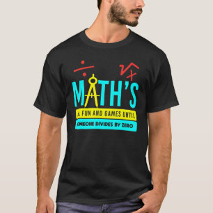 Math Teacher School College Student Mathematics De T-Shirt
