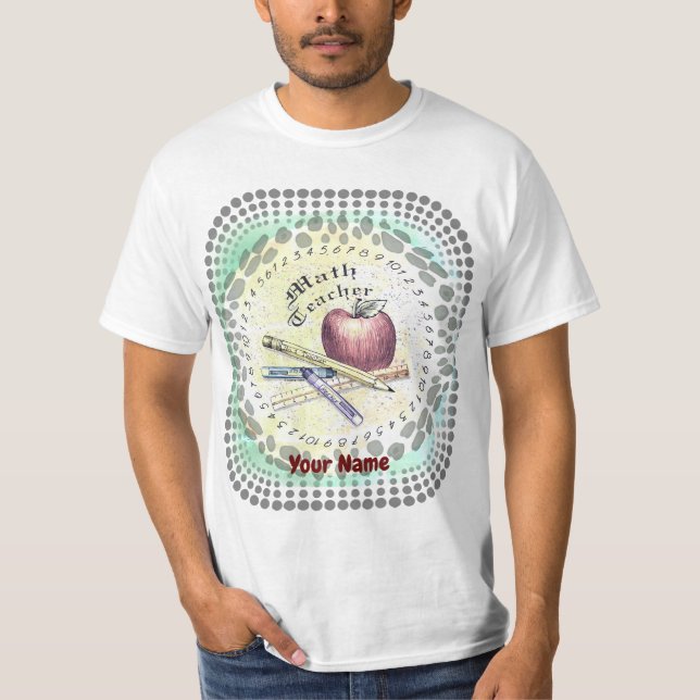 Math Teacher  t-shirt  (Front)