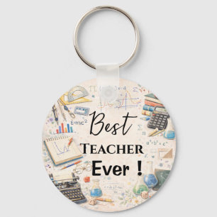 Math Teacher Thank You Gifts   End of School Year Keychain