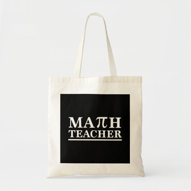 Math Teacher Tote Bag (Front)