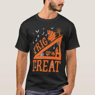 Math Teacher Trig Or Treat School Life Halloween P T-Shirt
