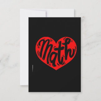 Math Teacher Valentine's Day Card
