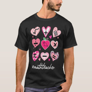 Math Teacher Valentine'S Day Pi Math T-Shirt
