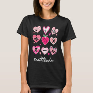 Math Teacher Valentine'S Day Pi Math T-Shirt