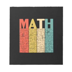 Math Teacher Vintage Math Definition Notepad