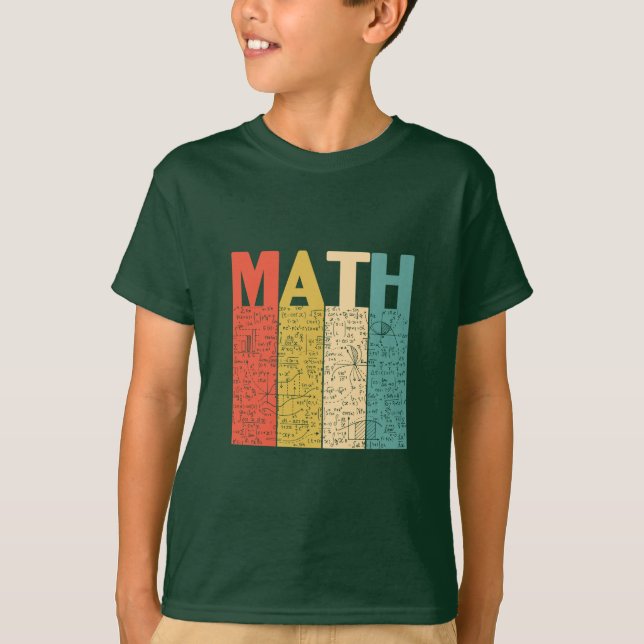 Math Teacher Vintage Math Definition T-Shirt (Front)