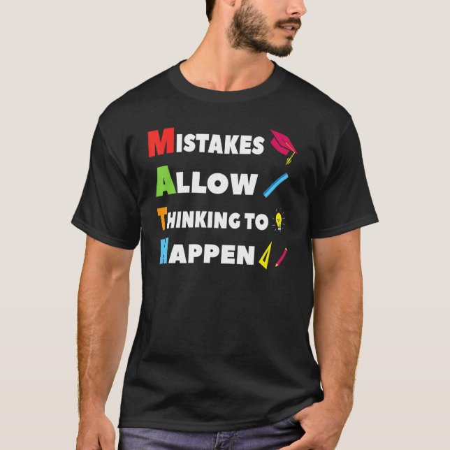 Math Teachers And Students Back To School Apparel  T-Shirt (Front)