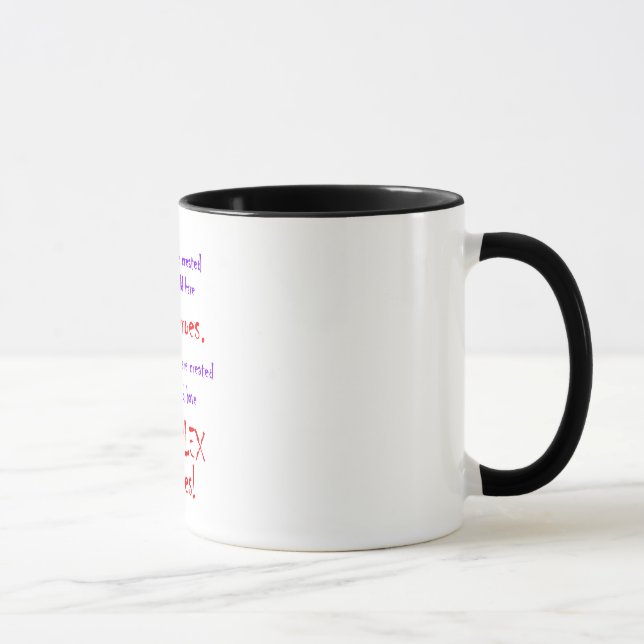 Math Teacher's Liquid Refreshment Vessel Mug (Right)