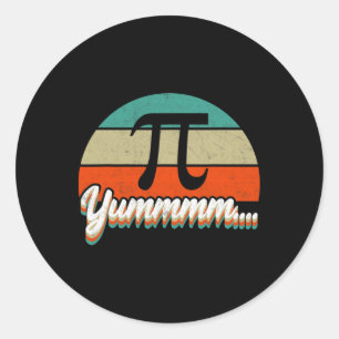 Math Teachers Pi Day Funny Pi Symbol Men Women Pie Classic Round Sticker