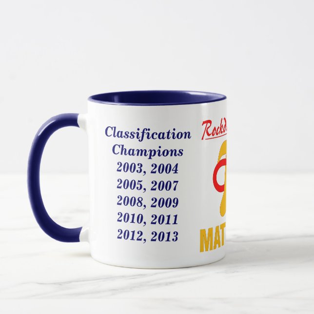 Math Team Championship Mug (Left)