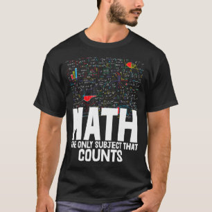 Math The Only Subject That Counts Toddler Mathleti T-Shirt