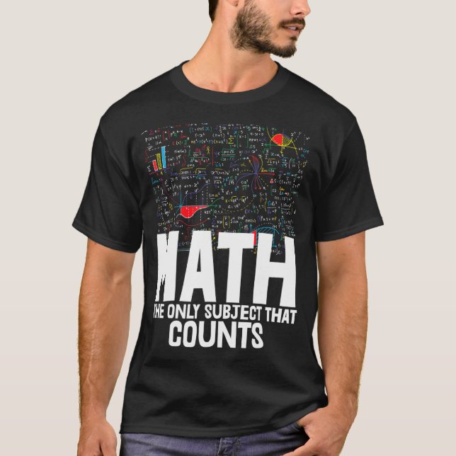 Math The Only Subject That Counts Toddler Mathleti T-Shirt (Front)