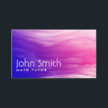 Math Tutor Elegant Colourful Clouds Business Card<br><div class="desc">Vivid Colourful Clouds Math Tutor Business Card.</div>