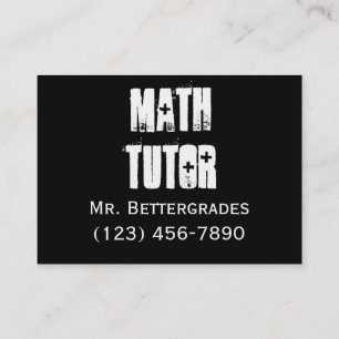 Math Tutor - templet Business Card