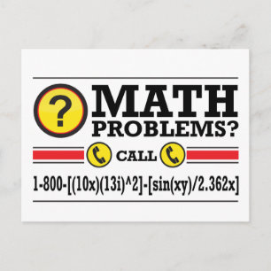 Math Tutoring Humour Gift Postcard